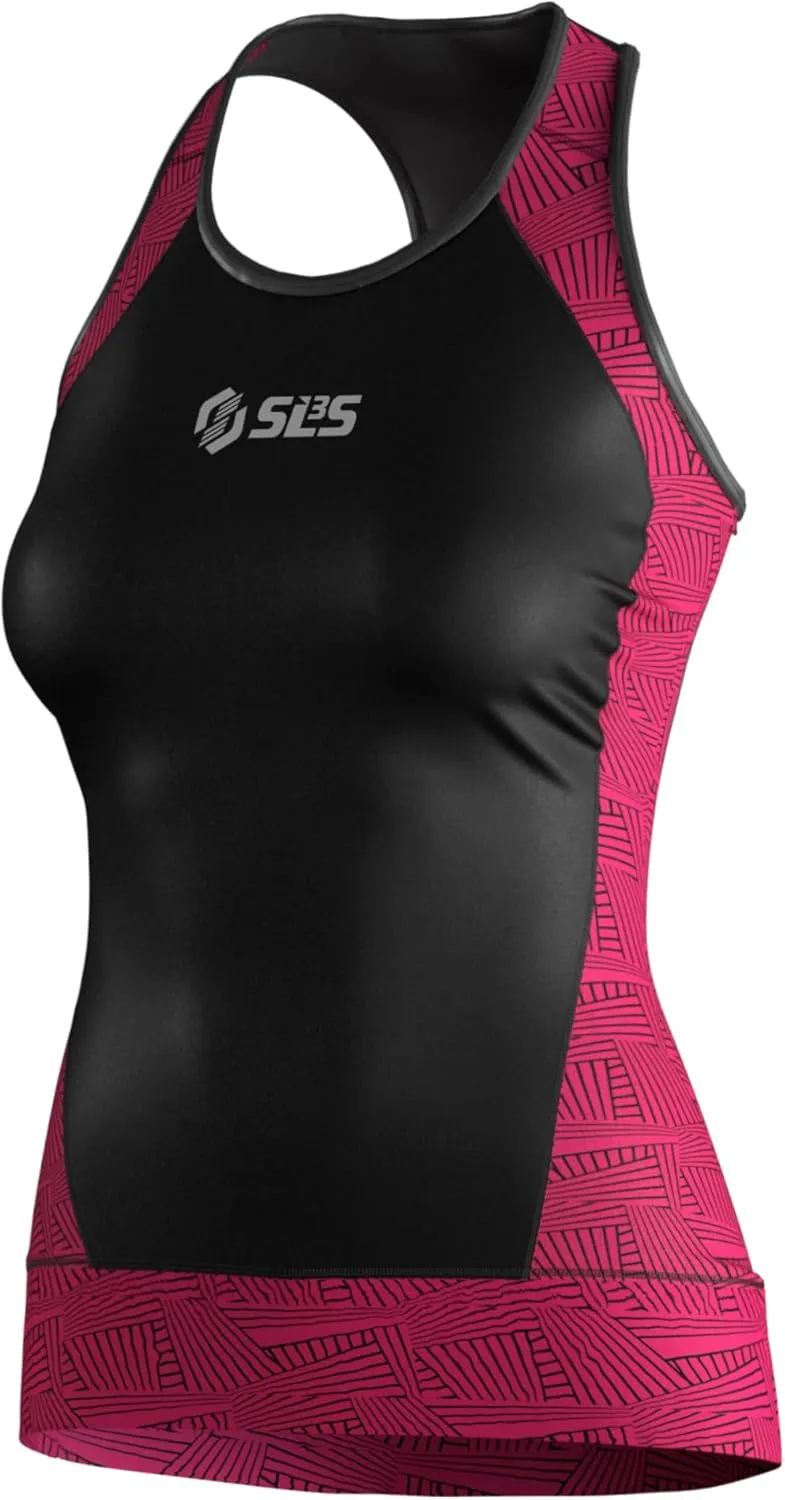 Triathlon Top Women - Sleeveless Tri Top Women - Comfortable & Great Fit Triathlon Shirts or Singlet, No Shelf Bra