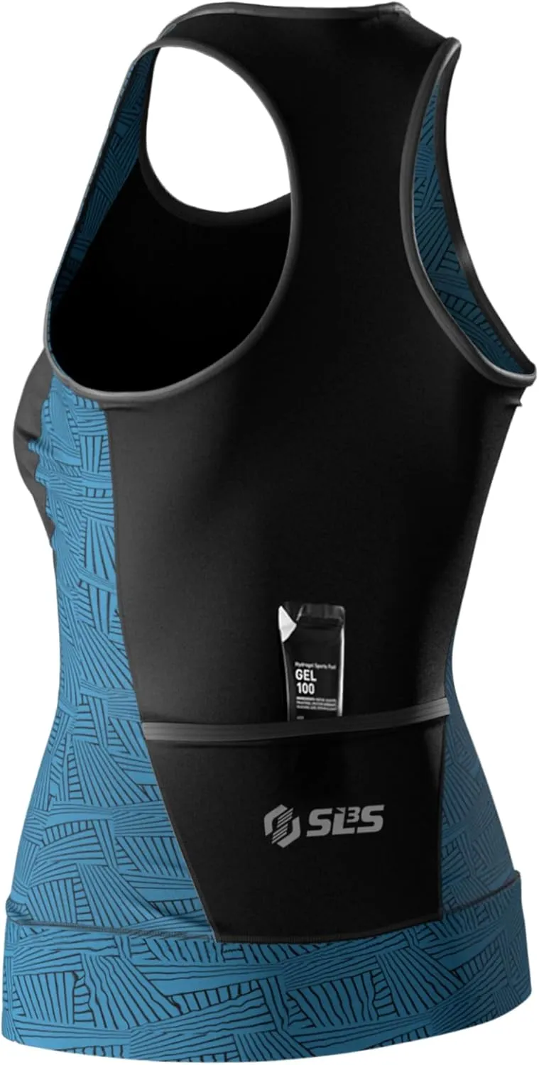 Triathlon Top Women - Sleeveless Tri Top Women - Comfortable & Great Fit Triathlon Shirts or Singlet, No Shelf Bra