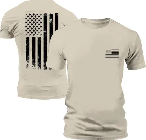 Tshirts for Men Short Sleeve 4th of July American Flag Printed Shirt Breathable Vintage Quick Dry Trendy Outfits