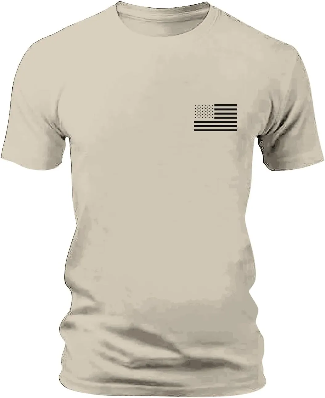 Tshirts for Men Short Sleeve 4th of July American Flag Printed Shirt Breathable Vintage Quick Dry Trendy Outfits