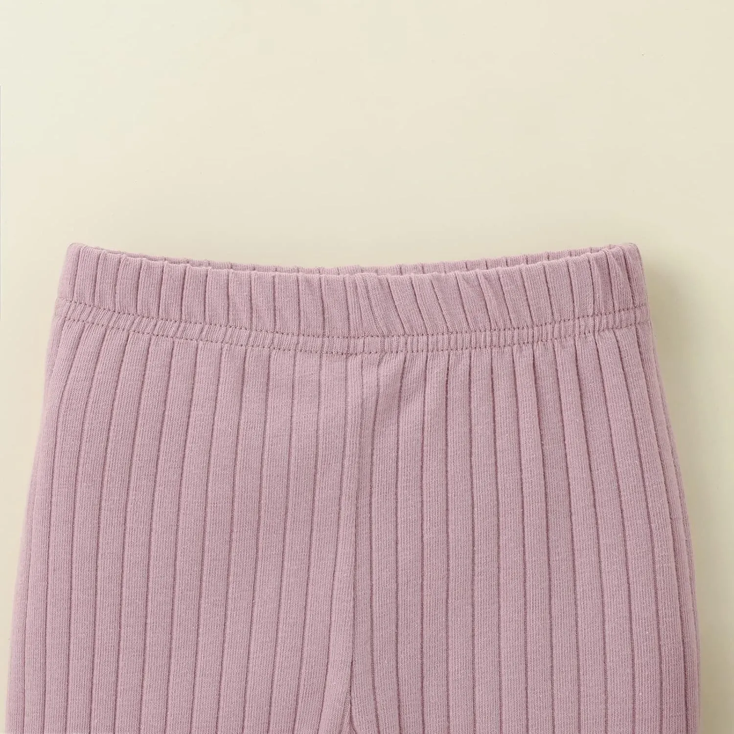 Unisex Baby Ribbed Knitting Leggings Newborn Boy Girl Elastic Waist Cotton Pants