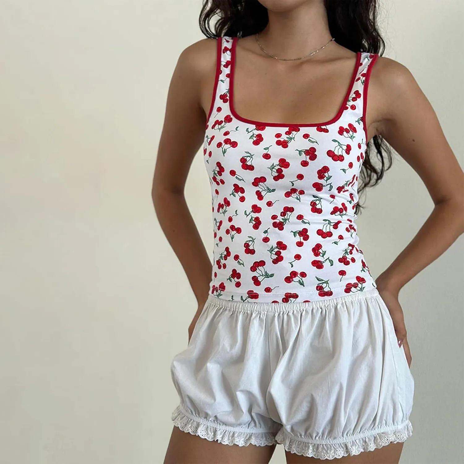 Women Y2K Lace Patchwork Tank Top Aesthetic Low Cut Sleeveless Backless Vest Vintage Camisole Crop Top Streetwear