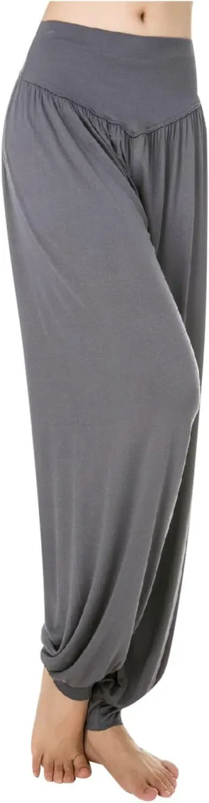 Womens 2024 High Waist Harem Pants Lightweight Casual Yoga Trousers Summer Pleated Workout Leggings Lounge Pants