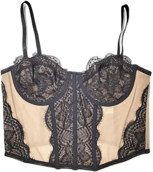 Women's Lace Camisole Top with Bottoming Top Waist Mesh Chest Wrap Thin Underwear for Women(D,44E)