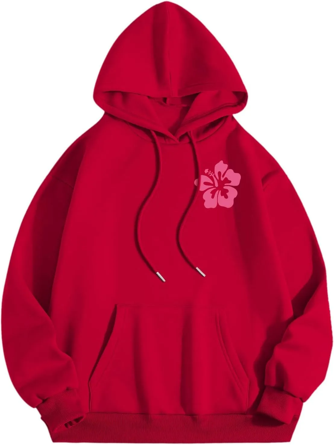 Womens Letter Print Graphic Hoodies Y2K 2025 Oversized Cute Preppy Long Sleeve Drawstring Sweatshirt with Pocket