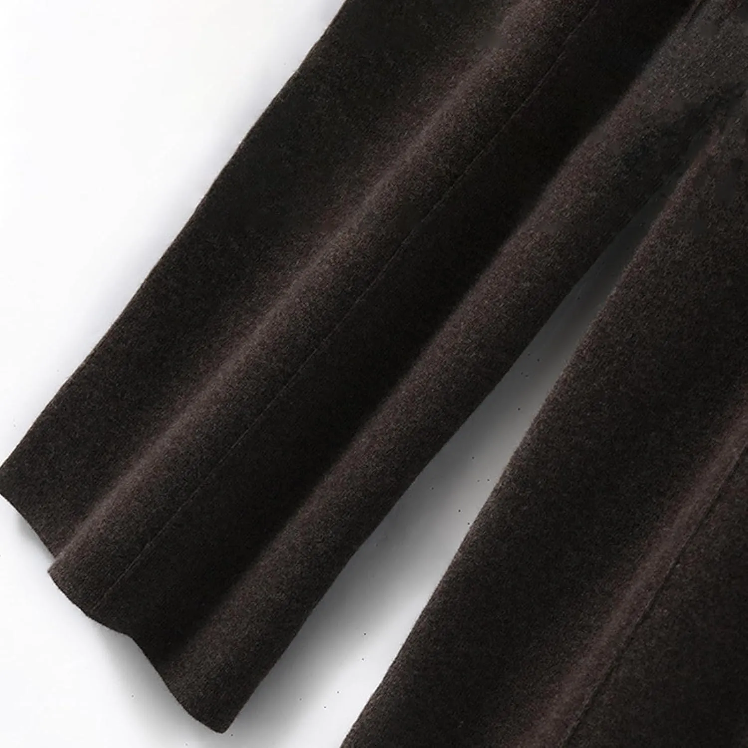 Women's Solid High Waist Knitted Wide Leg Pant Fall Winter Warm Drawstring Elastic Wide Leg Pants