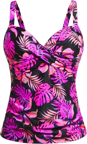 Women's Underwire Tankini Top Only - Push Up Swimsuit Top with Bra Support Tummy Control Bathing Suit Top No Bottom 2025