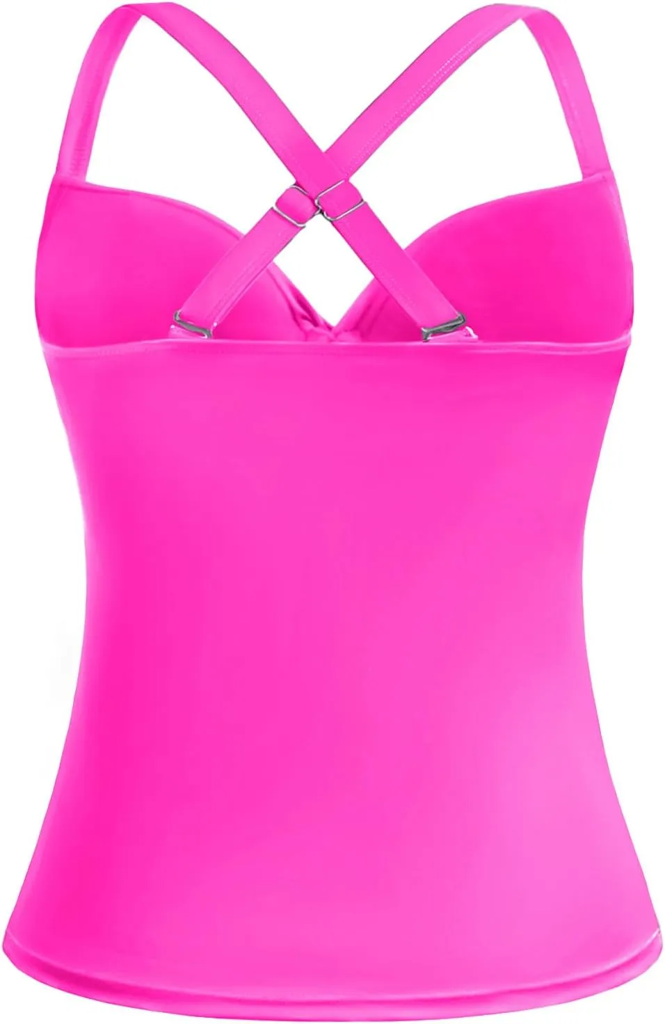 Women's Underwire Tankini Top Only - Push Up Swimsuit Top with Bra Support Tummy Control Bathing Suit Top No Bottom 2025