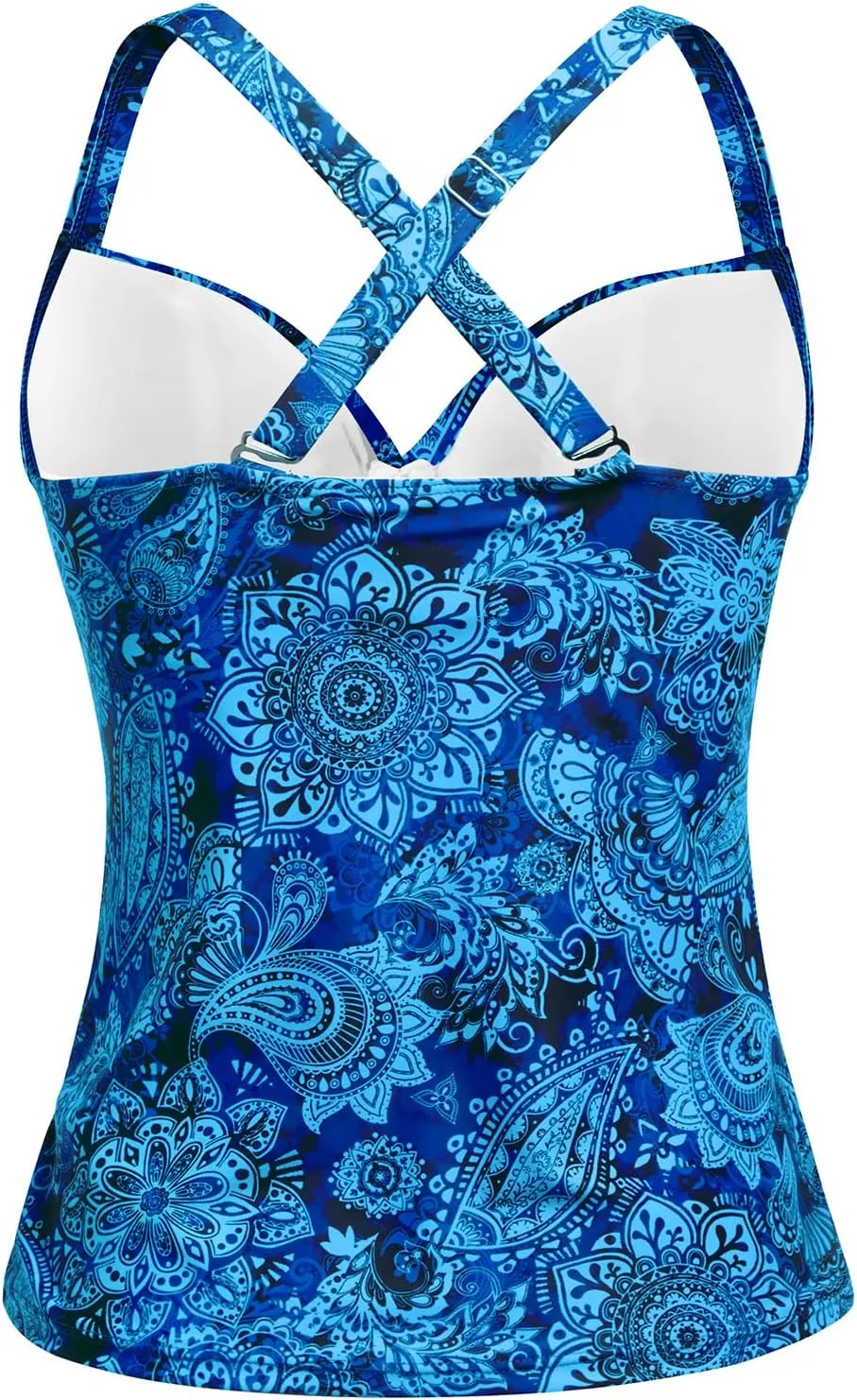 Women's Underwire Tankini Top Only - Push Up Swimsuit Top with Bra Support Tummy Control Bathing Suit Top No Bottom 2025
