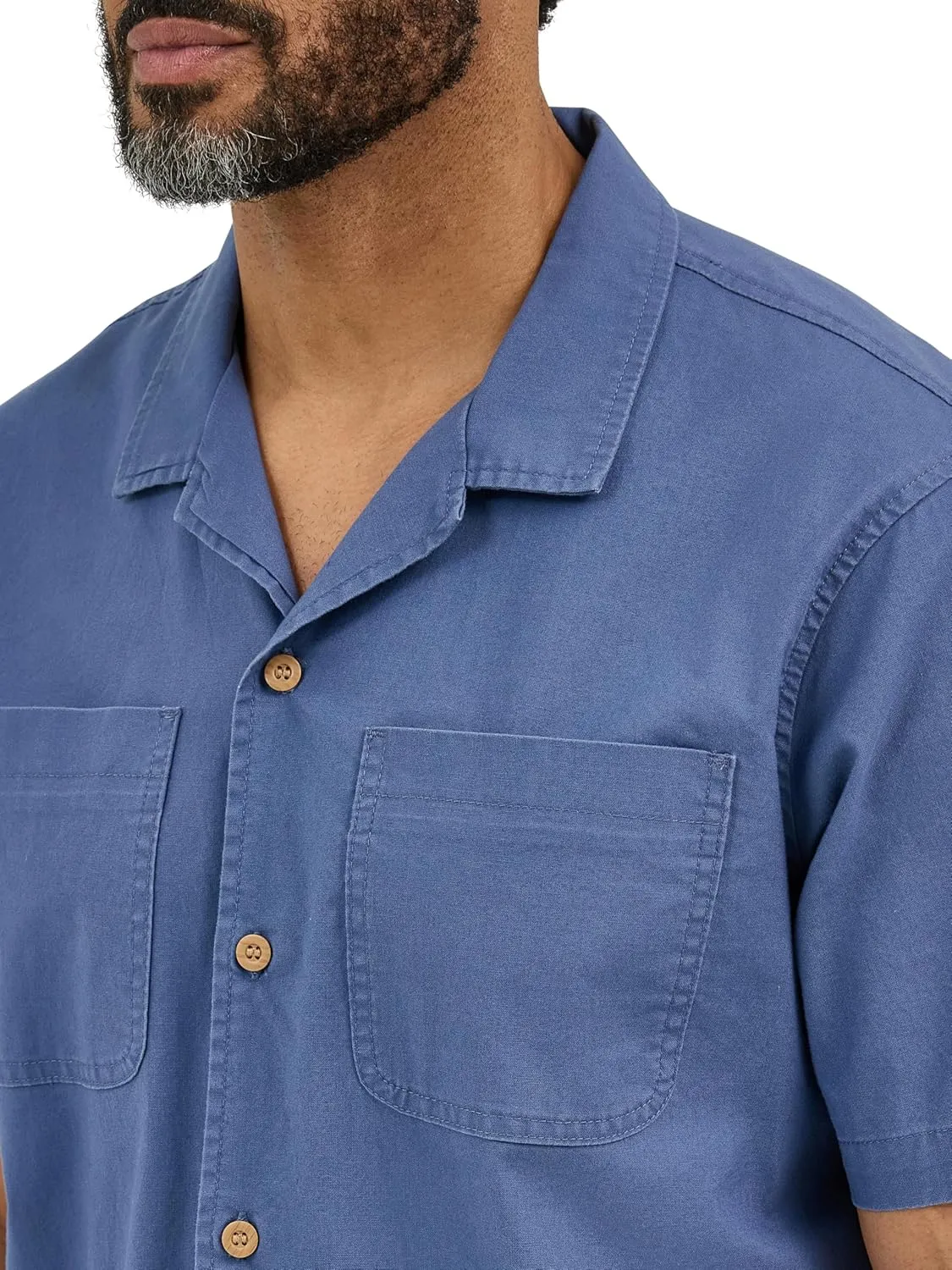 Wrangler Authentics Men's Short Sleeve Camp Shirt