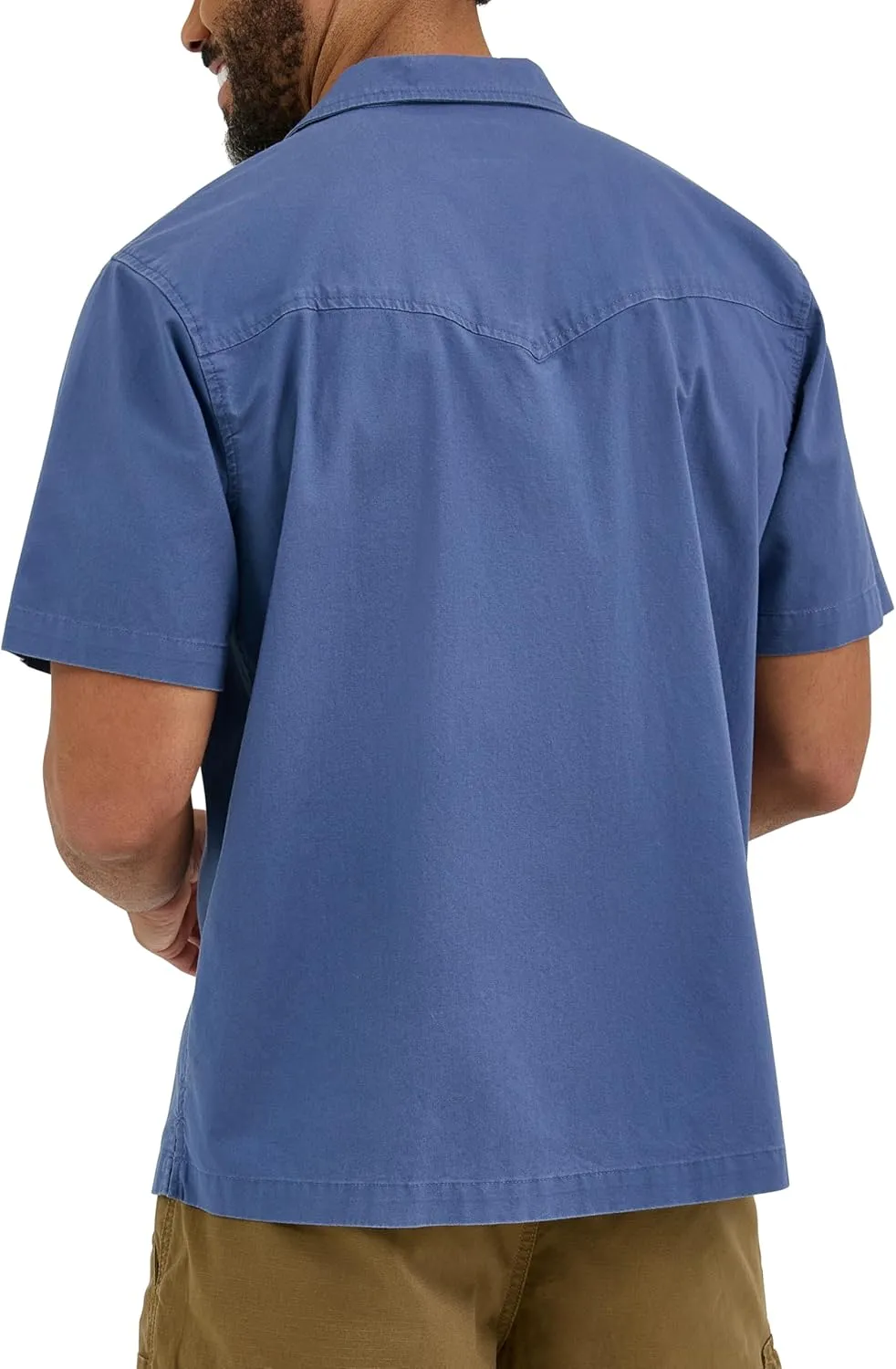 Wrangler Authentics Men's Short Sleeve Camp Shirt