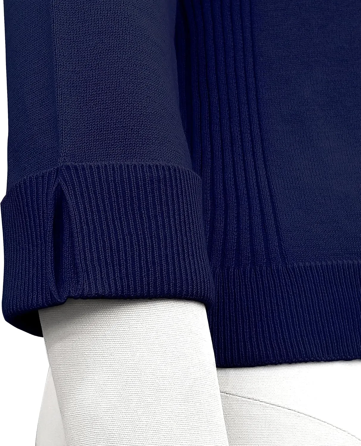 YEMAK Women's Crop Cardigan Sweater  3/4 Sleeve Open Front Classic Basic Knit Bolero Cropped Soft Lightweight Knitted Top
