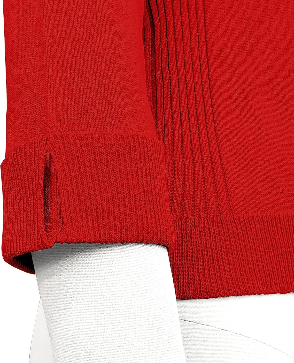 YEMAK Women's Crop Cardigan Sweater  3/4 Sleeve Open Front Classic Basic Knit Bolero Cropped Soft Lightweight Knitted Top