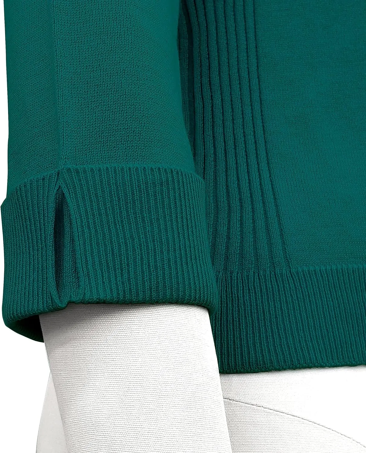 YEMAK Women's Crop Cardigan Sweater  3/4 Sleeve Open Front Classic Basic Knit Bolero Cropped Soft Lightweight Knitted Top