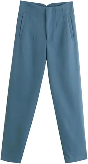Yeuyyben Woman Pants Autumn Fashion Loose Harem Pants Multicolor Pockets High Waist Trousers