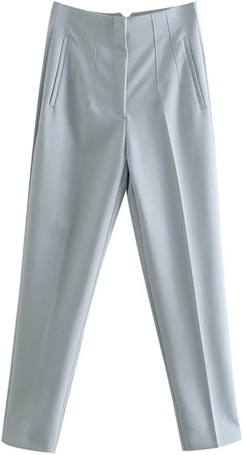 Yeuyyben Woman Pants Autumn Fashion Loose Harem Pants Multicolor Pockets High Waist Trousers