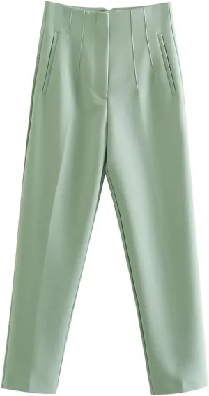 Yeuyyben Woman Pants Autumn Fashion Loose Harem Pants Multicolor Pockets High Waist Trousers