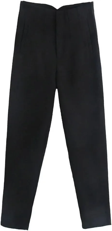 Yeuyyben Woman Pants Autumn Fashion Loose Harem Pants Multicolor Pockets High Waist Trousers