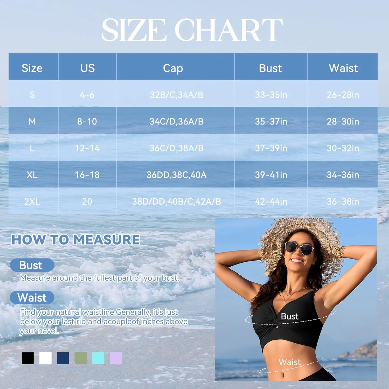 Zando Women's Bikini Top Bathing Suit Criss Cross Swimsuit Top V Neck Full Coverage Swim Tops Only