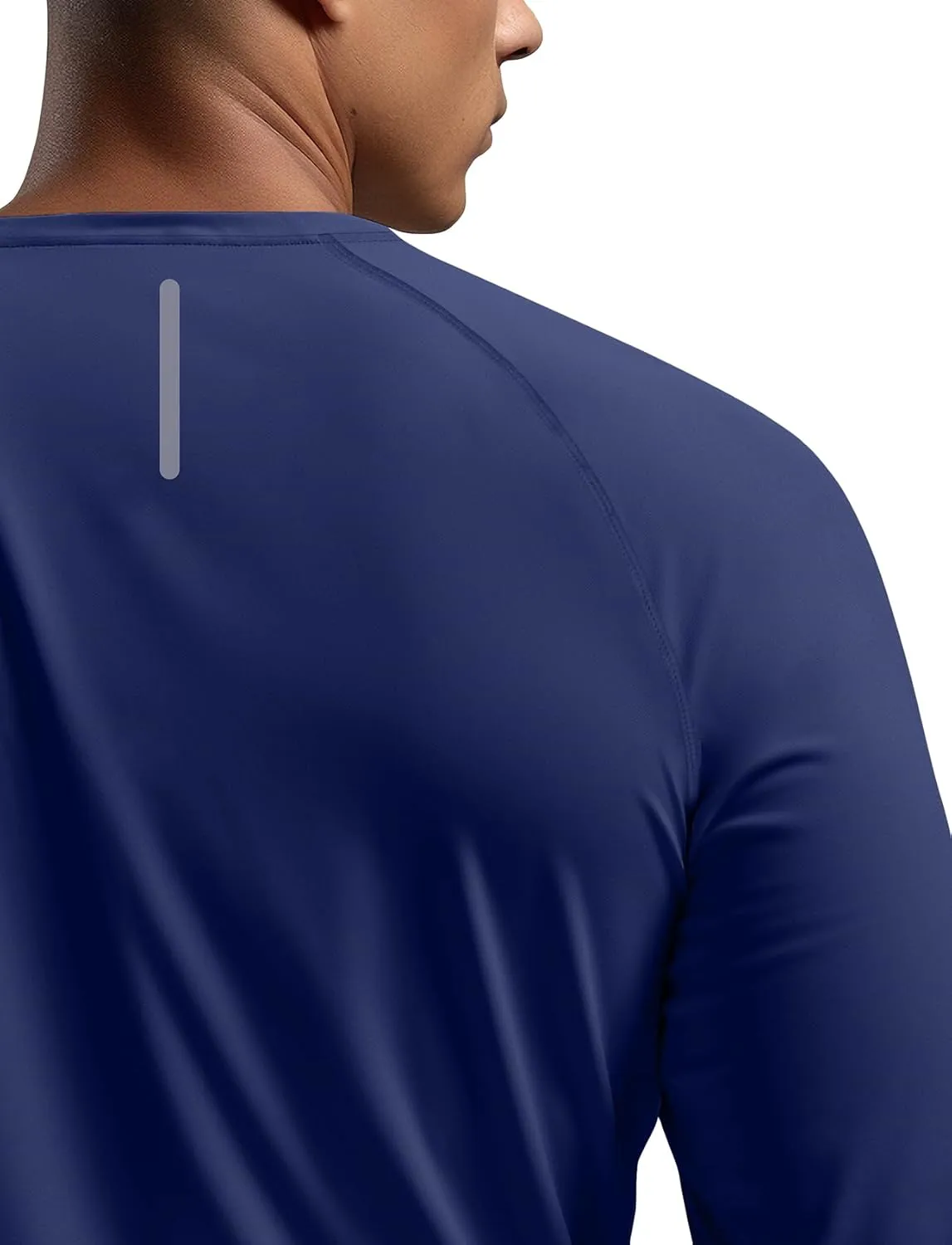 Zengjo Mens Long Sleeve Workout Shirts Moisture Wicking Running Athletic Sport Performance T-Shirt Lightweight SPF Sun Shirt