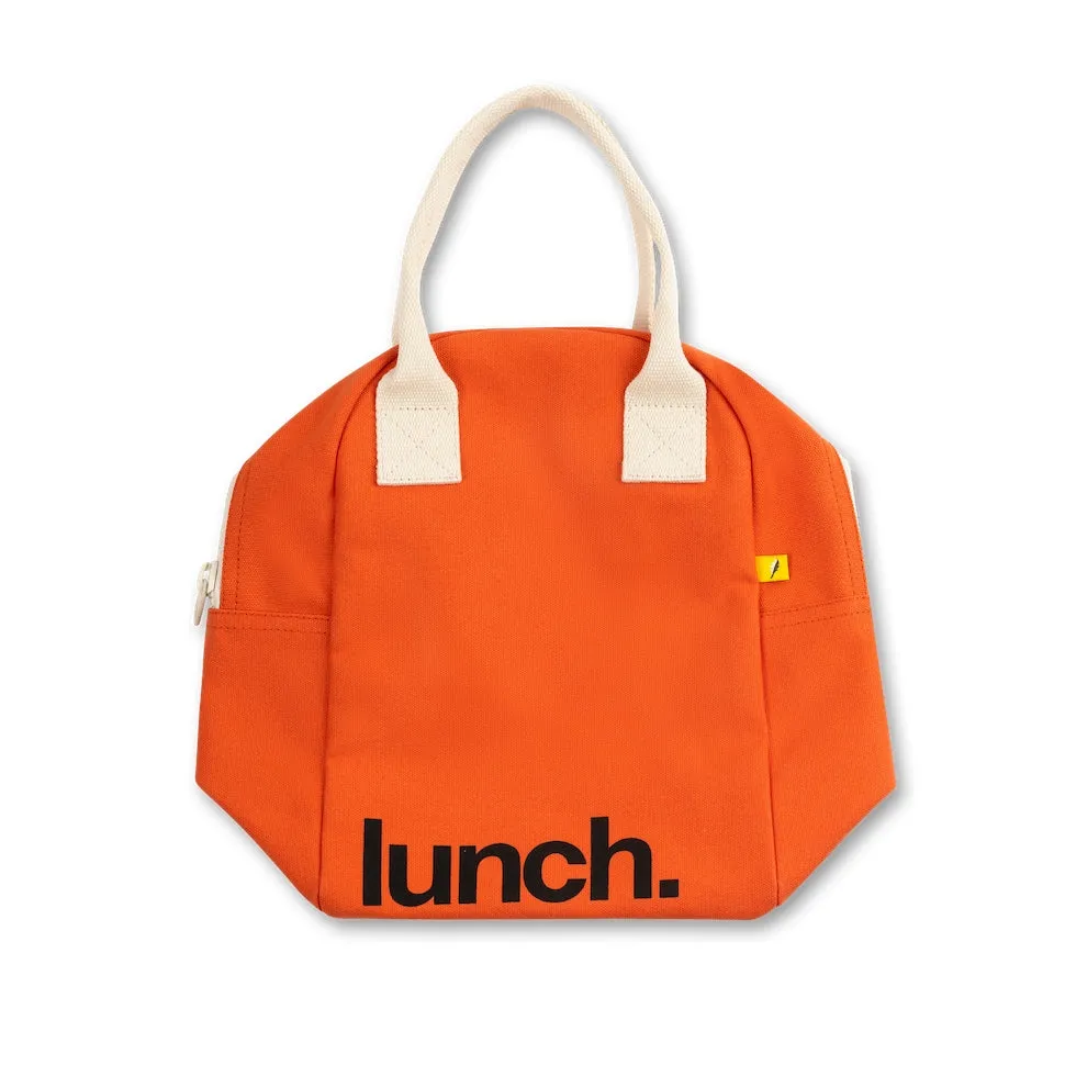 Zipper Lunch Bag - Lunch in Poppy by Fluf