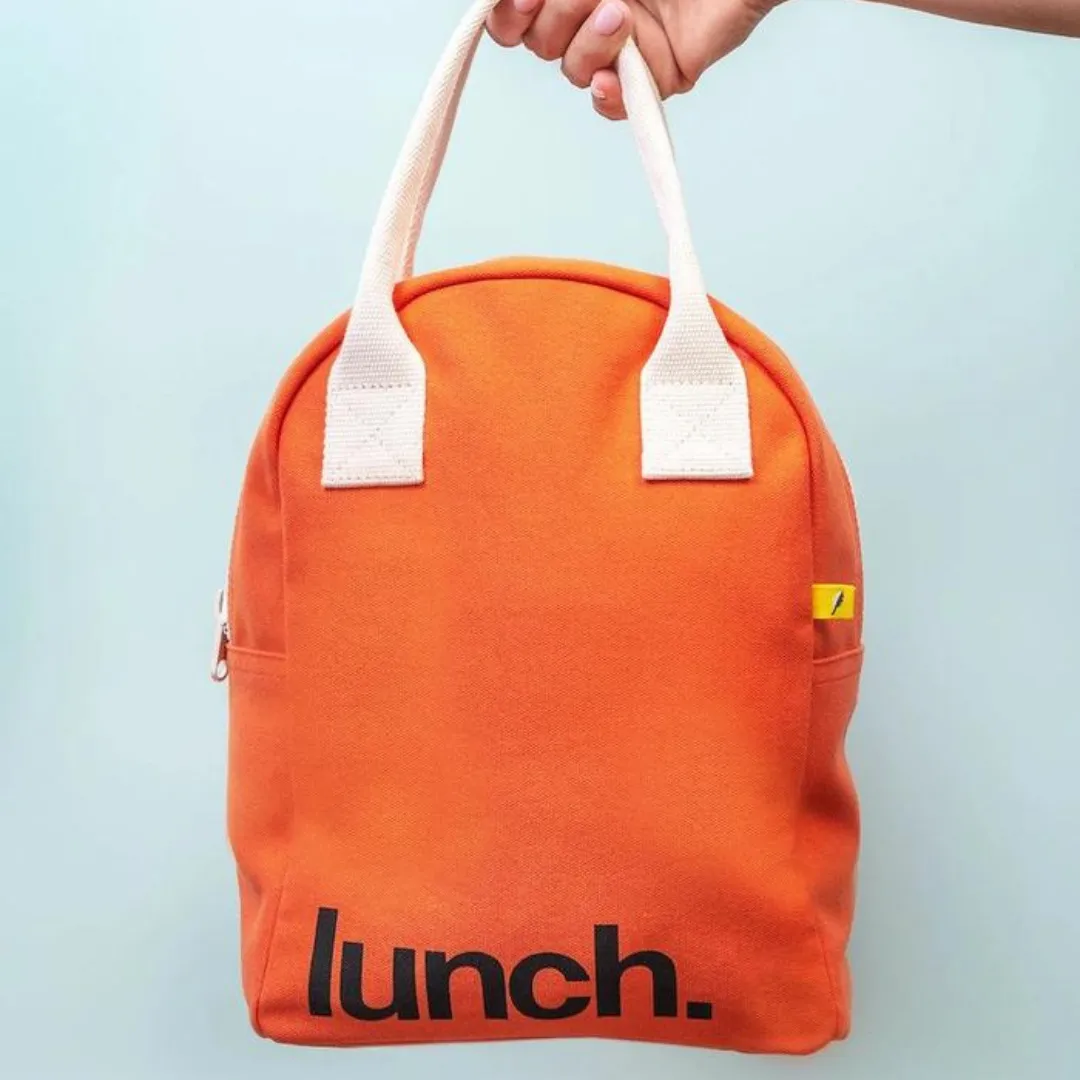 Zipper Lunch Bag - Lunch in Poppy by Fluf