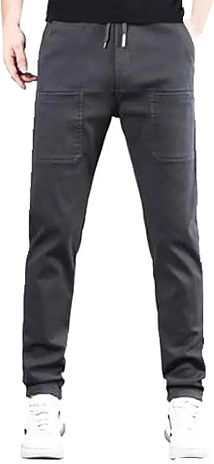 ZYXTIM Men's Ice Silk Jogging Bottoms Oversize Elastic Waist Quick Dry Workout Sweatpants Training Running Casual Lounge Pant
