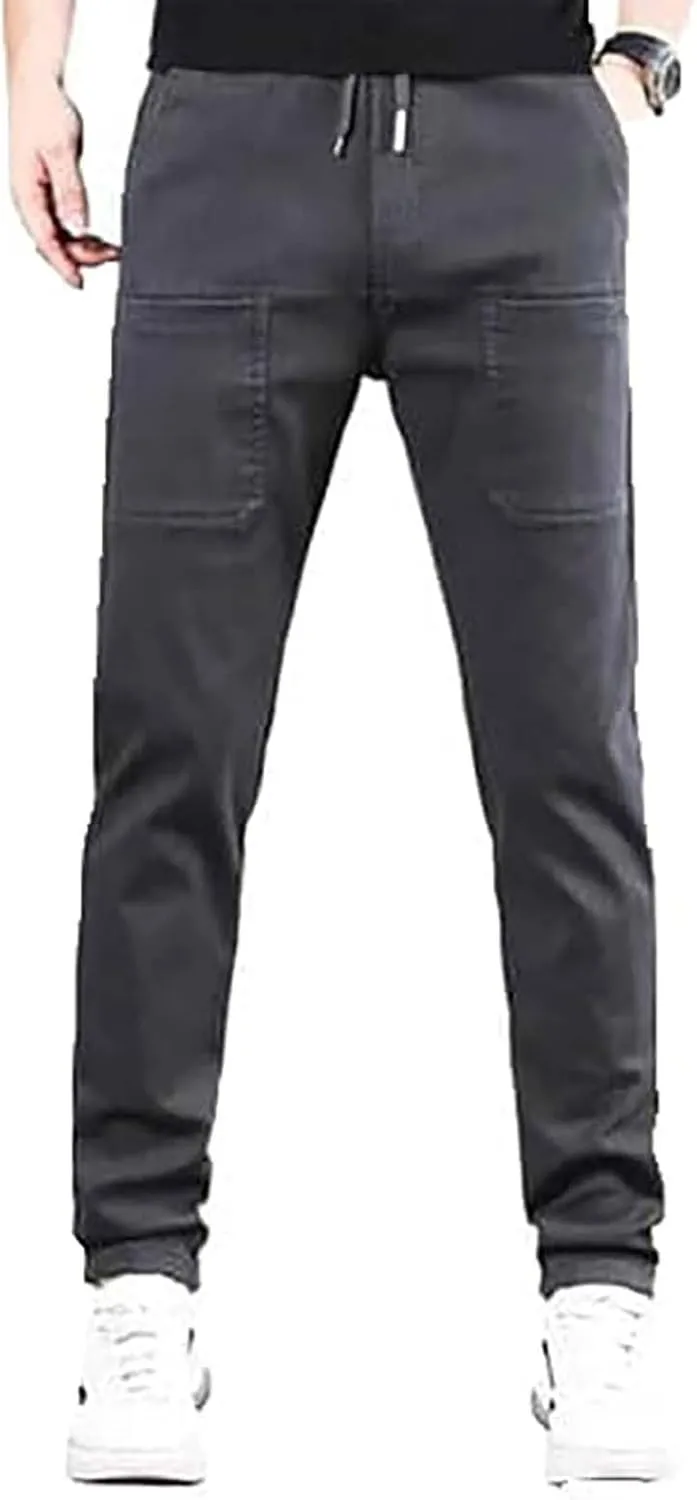 ZYXTIM Men's Ice Silk Jogging Bottoms Oversize Elastic Waist Quick Dry Workout Sweatpants Training Running Casual Lounge Pant